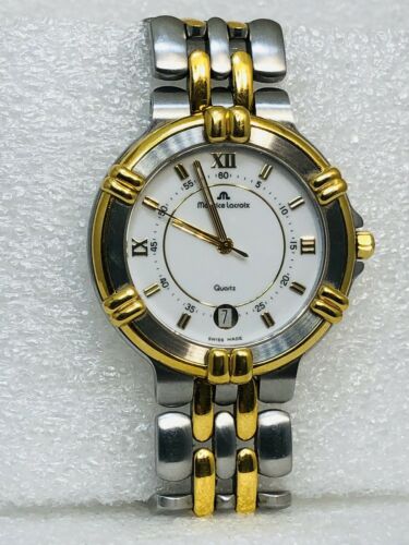 Vintage Maurice Lacroix Calypso Quartz Gold Plated & Stainless