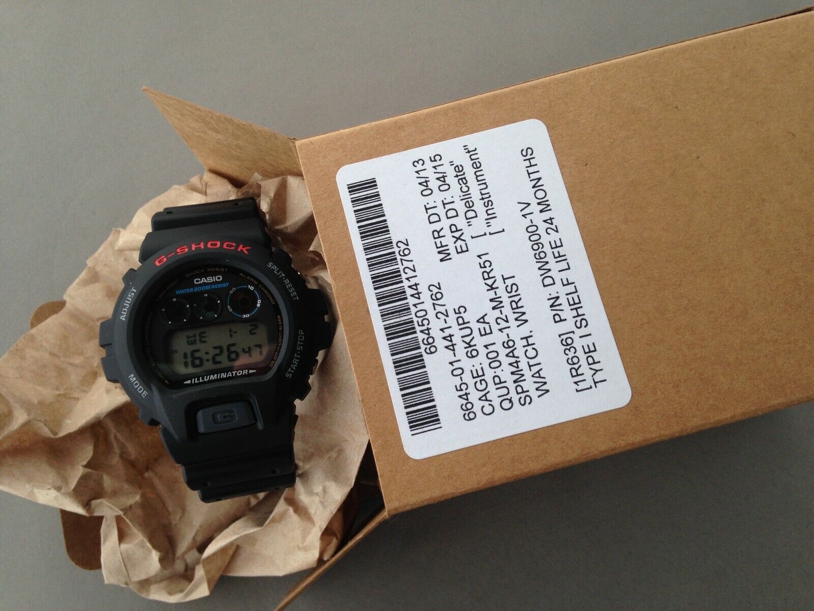 Montre Militaire Us Military Issued Casio G Shock Dw6900 Navy Seals Special Ops Watchcharts