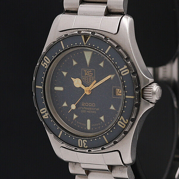 Tag Heuer 2000 Pro Unisex Quartz Watch 972.613 Moondust Navy Dial