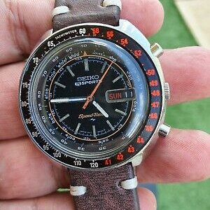 SEIKO 7017-6050 5 SPORTS SPEED-TIMER FLYBACK VINTAGE
