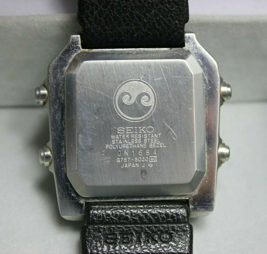Seiko Sports 100 G757-5020 with Black Strap James Bond Octopussy Watch Rare  | WatchCharts