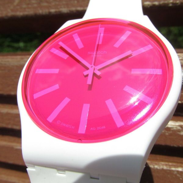 Swatch Strawbeon SUOW162 Quartz Watch. Swatch Womens Watch SUOW162 : Amazon.co.uk: Fashion main image 4