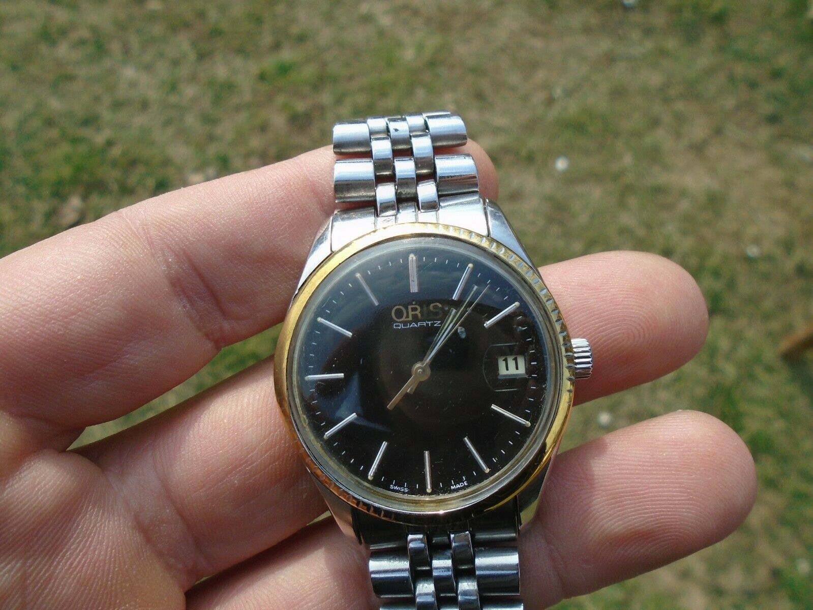 Vintage ORIS Black Dial Quartz 6969 RARE SWISS WATCH. WatchCharts Marketplace