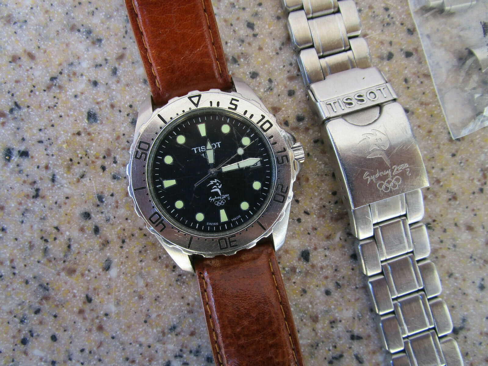 Vintage Tissot Sport Mens Diver Watch 100m E663 763M Gents