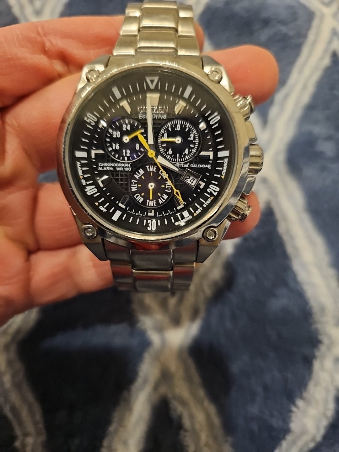 Citizen Eco Drive E820 - S062438 Men's Chronograph Date Alarm