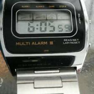 Casio C-801 calculator wrist watch vintage c801 working fine circa