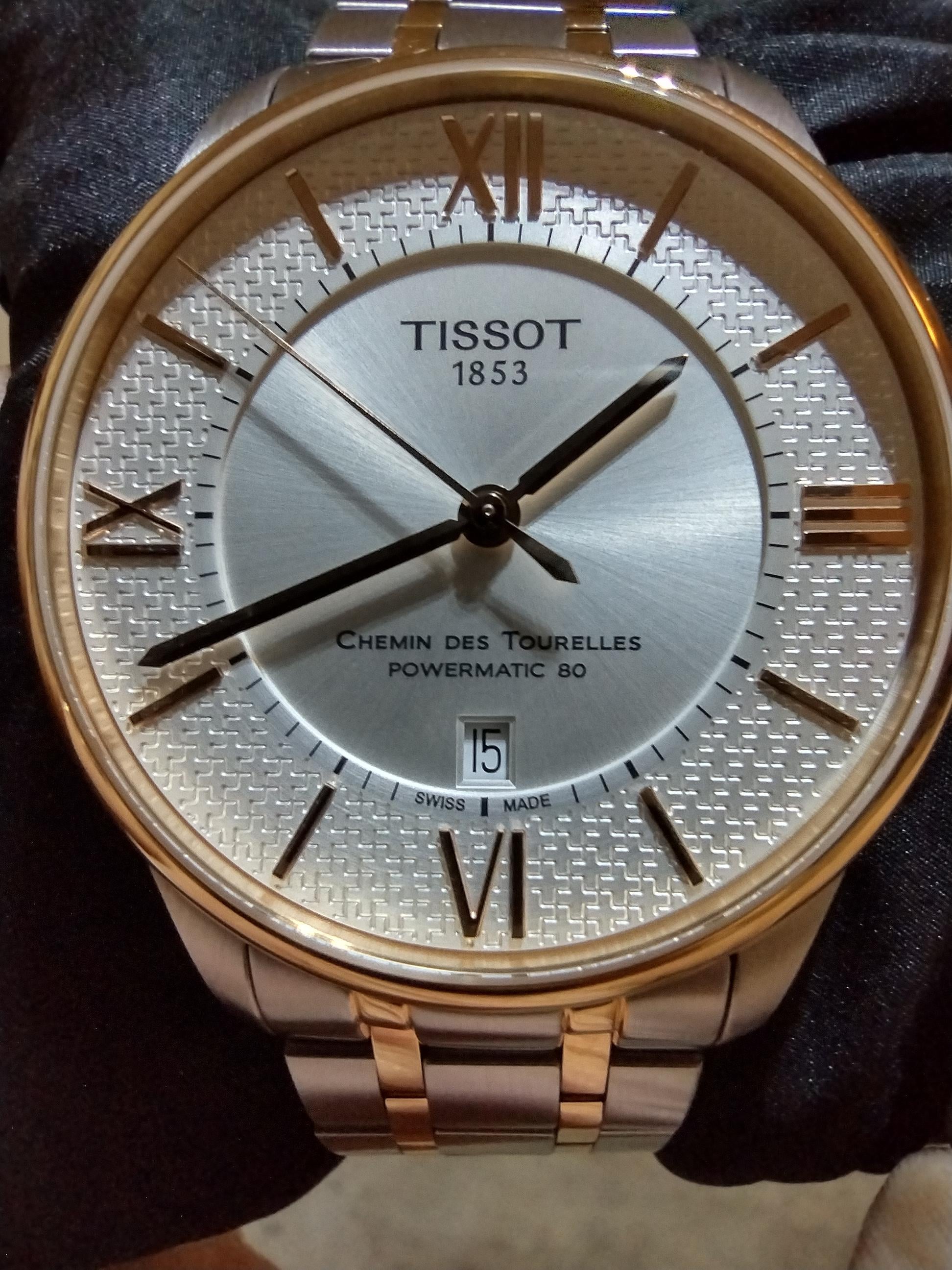 WTS Tissot Mens Chemin des Tourelles Powermatic 80 Helvetic Pride