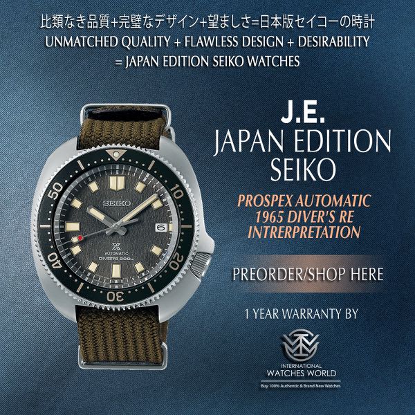 SEIKO JAPAN EDITION PROSPEX TURTLE AUTOMATIC 1965 DIVER'S MODERN  RE-INTERPRETATION SBDC143 | WatchCharts