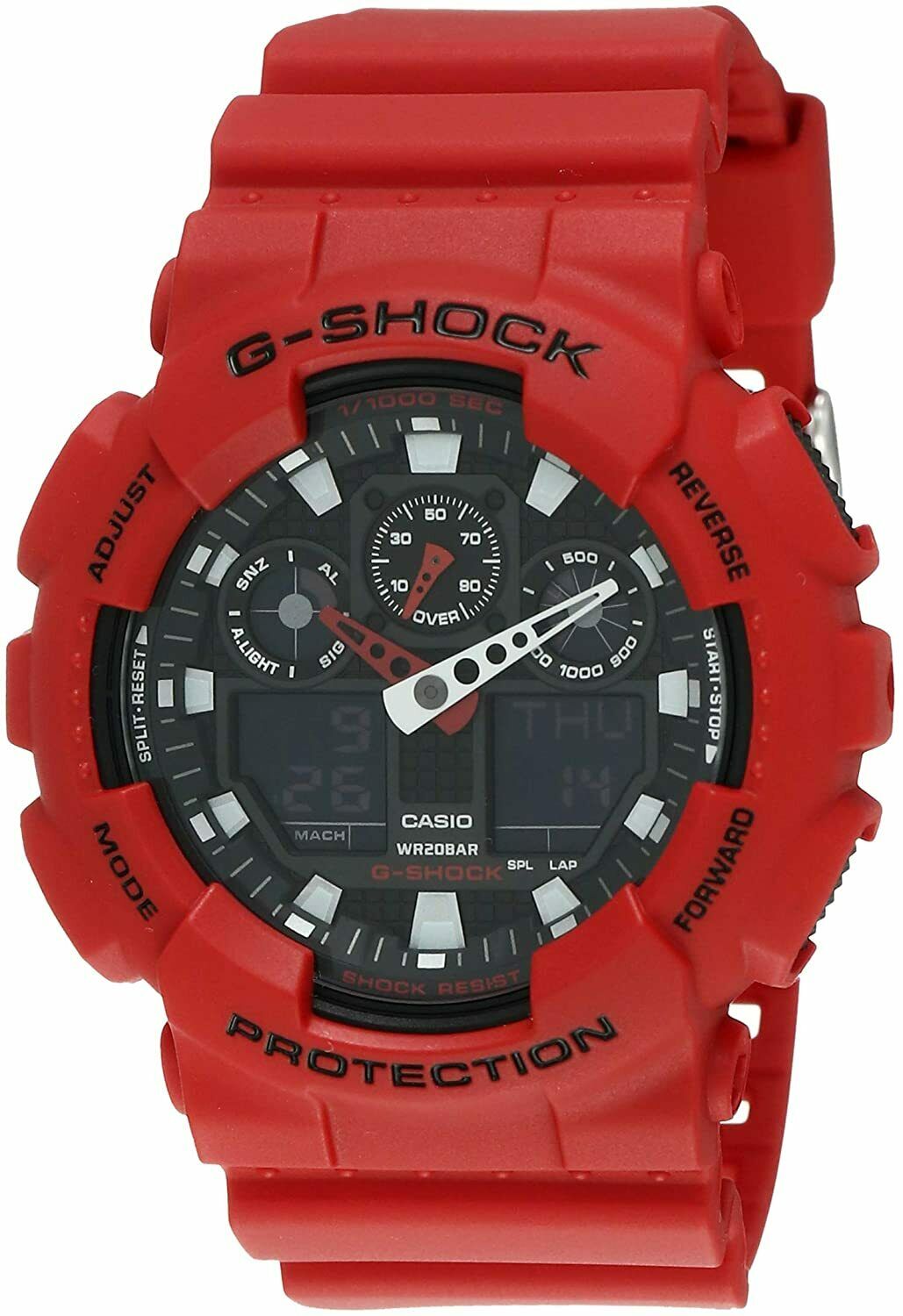 CASIO G-SHOCK GA100B-4A MEN'S WATCH RED | WatchCharts