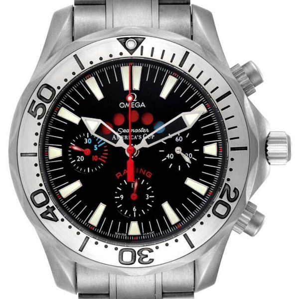 OMEGA Seamaster Americas Cup Regatta Racing Chronograph Titanium Wrist ...