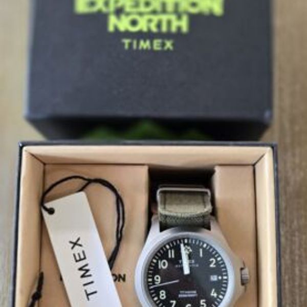 Timex Expedition North TW2V54000 Orologio Automatico In Titanio 41mm | Vetro Zaffiro, Impermeabile 200m, Cinturino In Pelle Ecologica