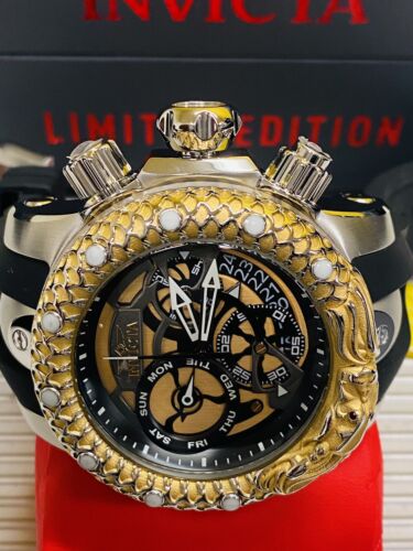 NEW Subaqua DRAGON Invicta Venom SWISS Ronda 53.7mm Steel Black