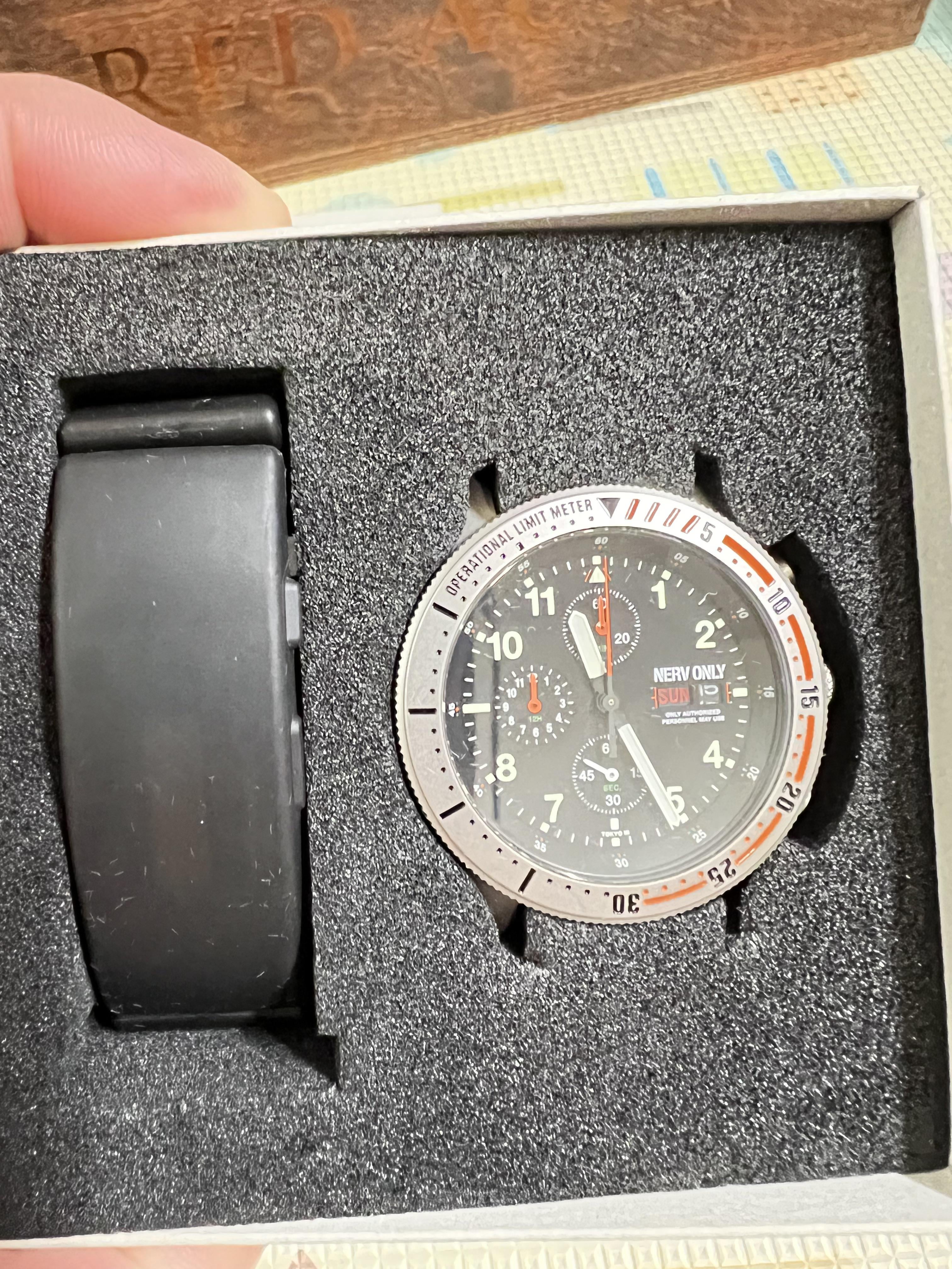 WTS] NERV ONLY EVANGELION WATCH WITH WENA SMART STRAPS. $500