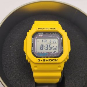 G-Shock GW-M5600a-9 Yellow Multi Band Radio Solar Square 5600