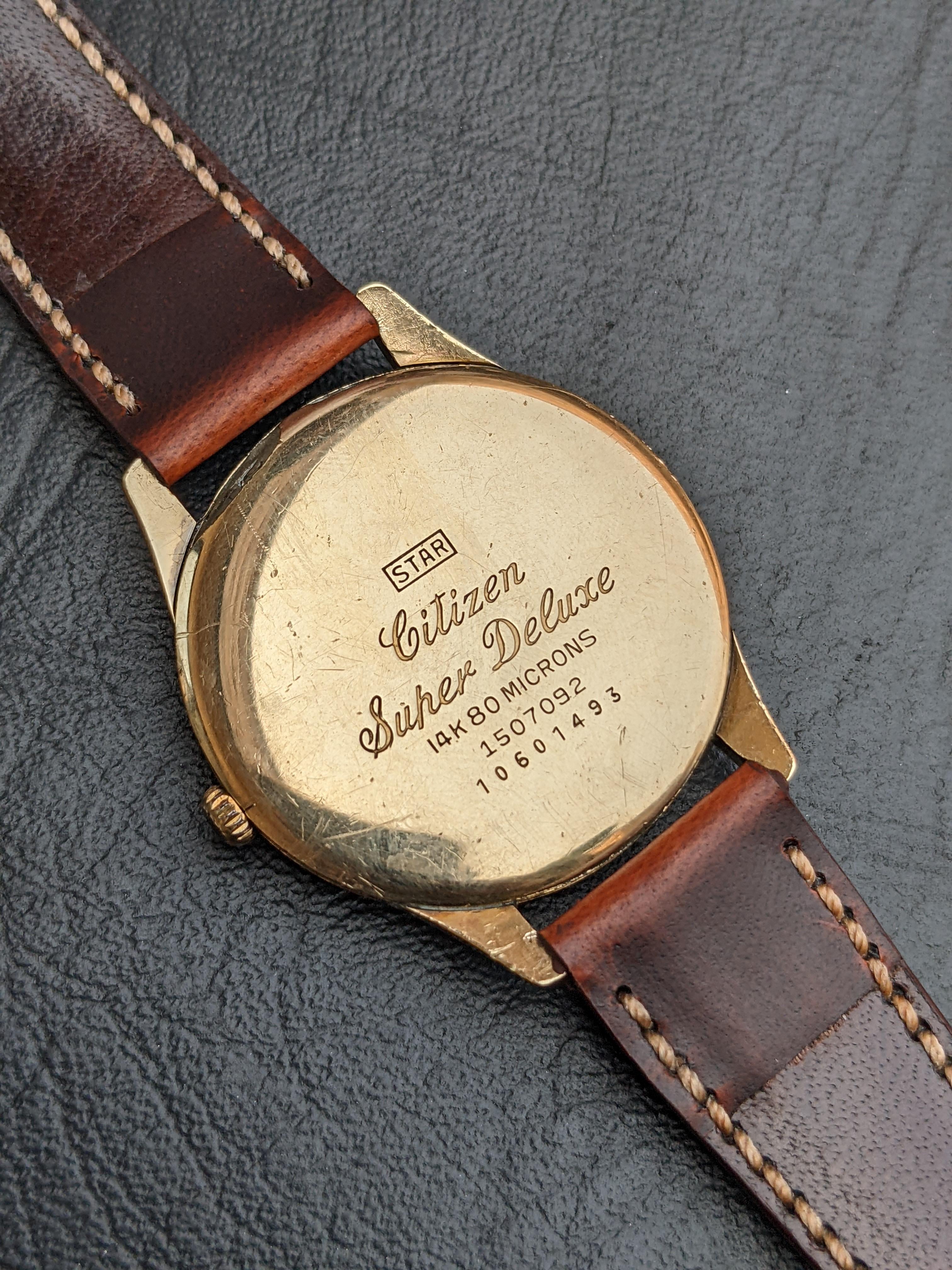 WTS] Citizen Super Deluxe Para Shock - Phynox 14k 80 Microns Gold