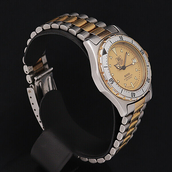 Tag Heuer 2000 Professional St. Steel Gold Plated Swiss Mens Date