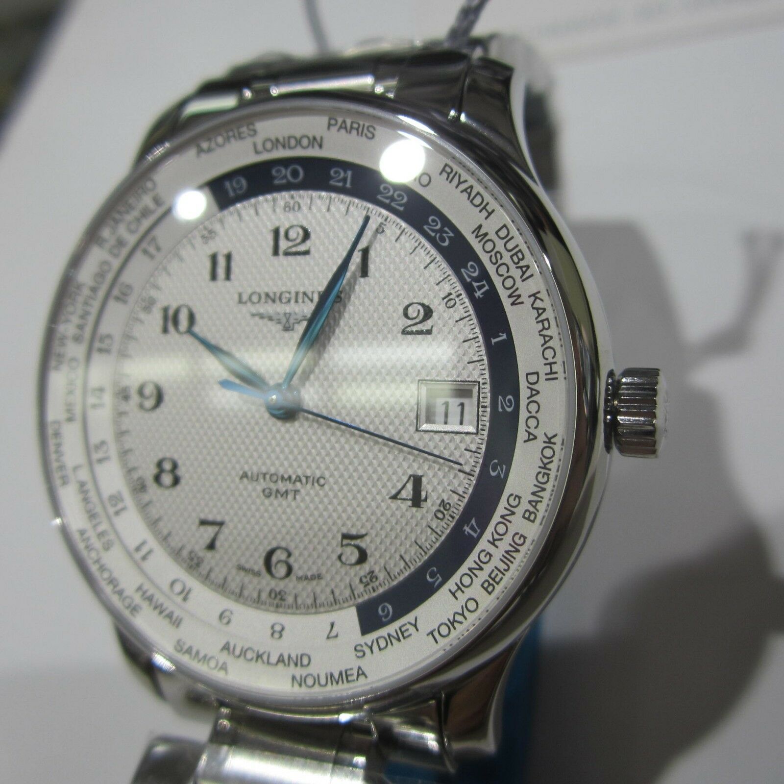 Longines Master Collection Worldtime Silver L2.631.4.70