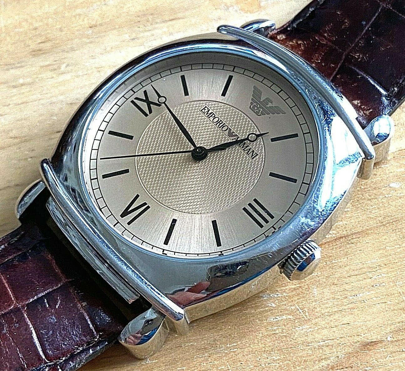 Emporio Armani AR-0264 Men 50m Silver Steel Roman Analog