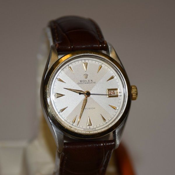 Rare Watch Rolex Vintage Oyster Date Precision 6294 Brevet + | WatchCharts