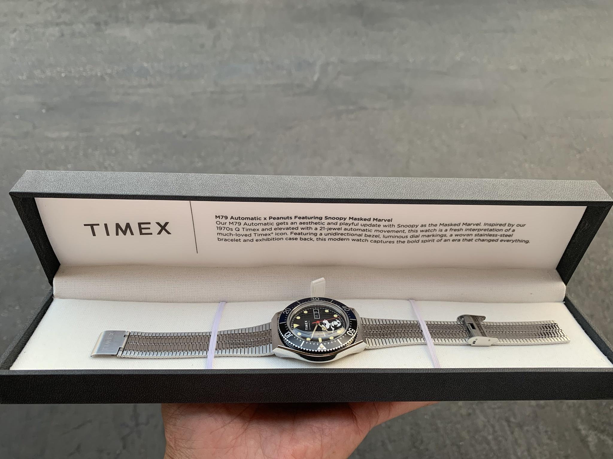 WTS] Timex M79 X Peanut Snoopy Masked Marvel $250 | WatchCharts Marketplace