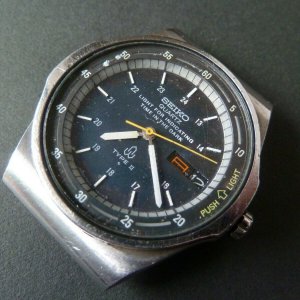 JUNK! RARE SEIKO TYPE II 7559-601A QUARTZ WITH LED LIGHT