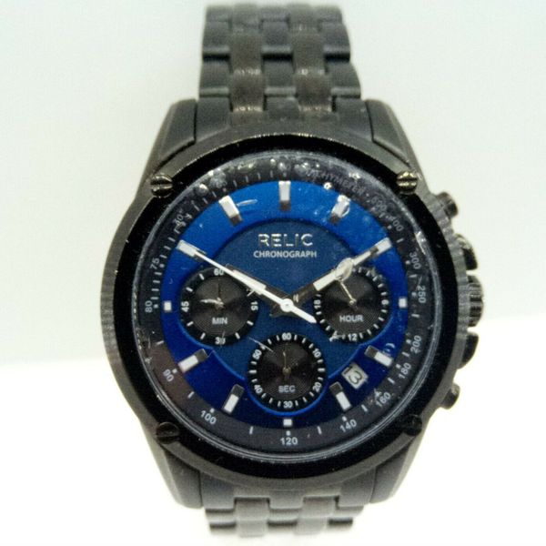 Men's Relic All Stainless Steel Japan Movement Quartz Wristwatch