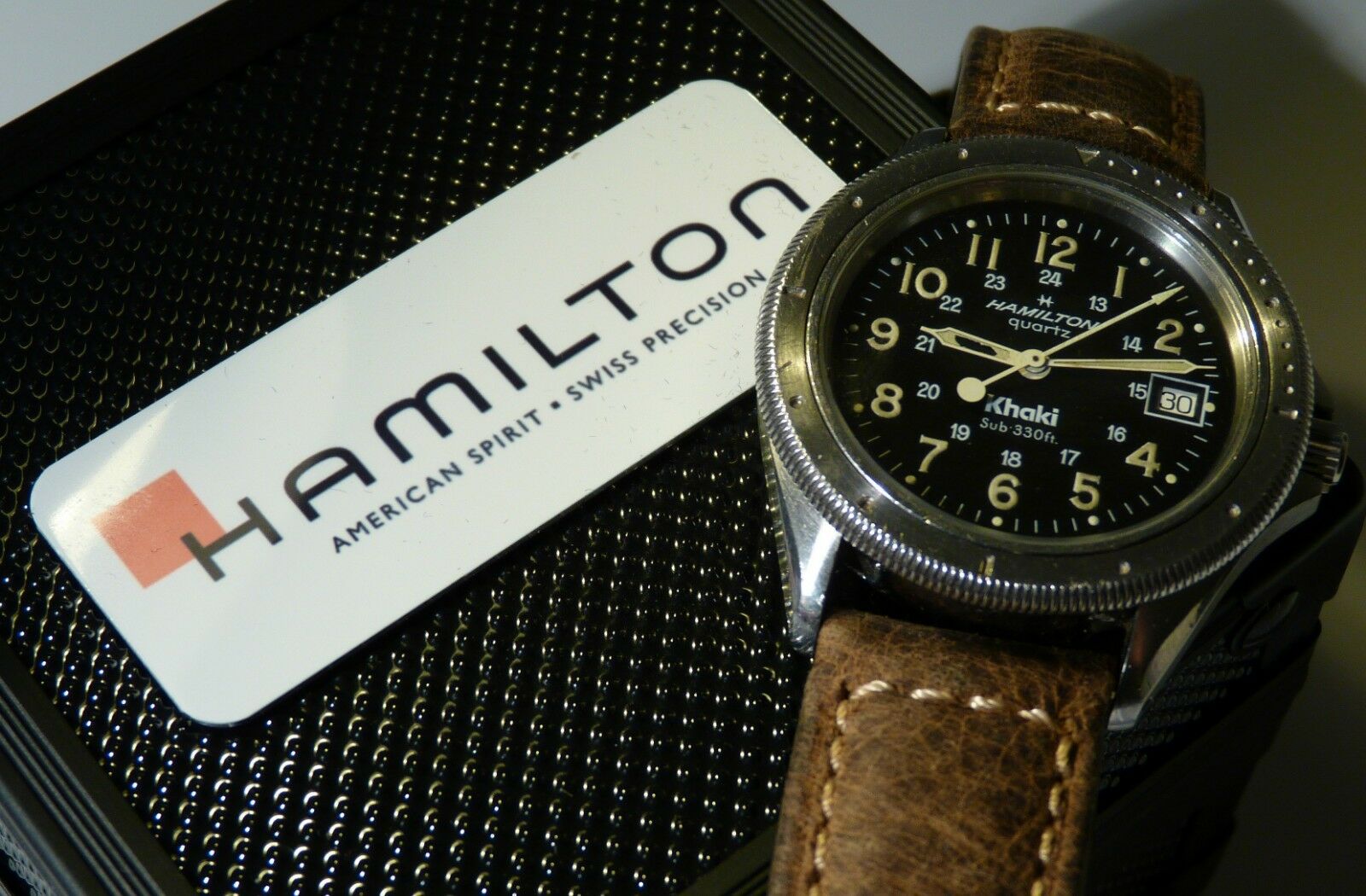 Hamilton Khaki Quartz Sub 330 with box | WatchCharts Marketplace