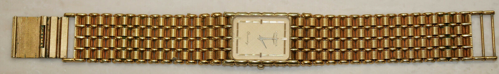 Vintage Longines MZ5712 Swiss 0961 Quartz Gold Tone Mens Watch CMZ