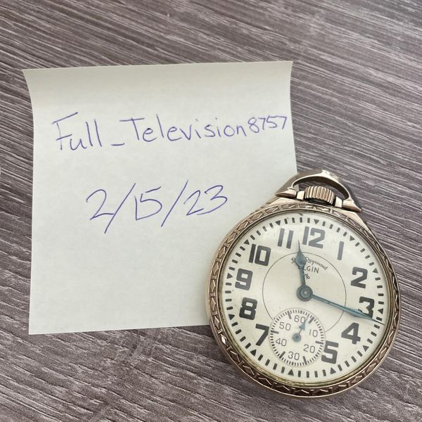 [WTS] Vintage 1953 Elgin Railroad Pocket Watch WatchCharts