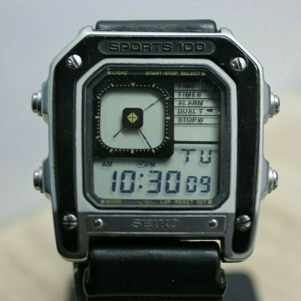 Seiko Sports 100 G757-5020 with Black Strap James Bond Octopussy Watch Rare  | WatchCharts