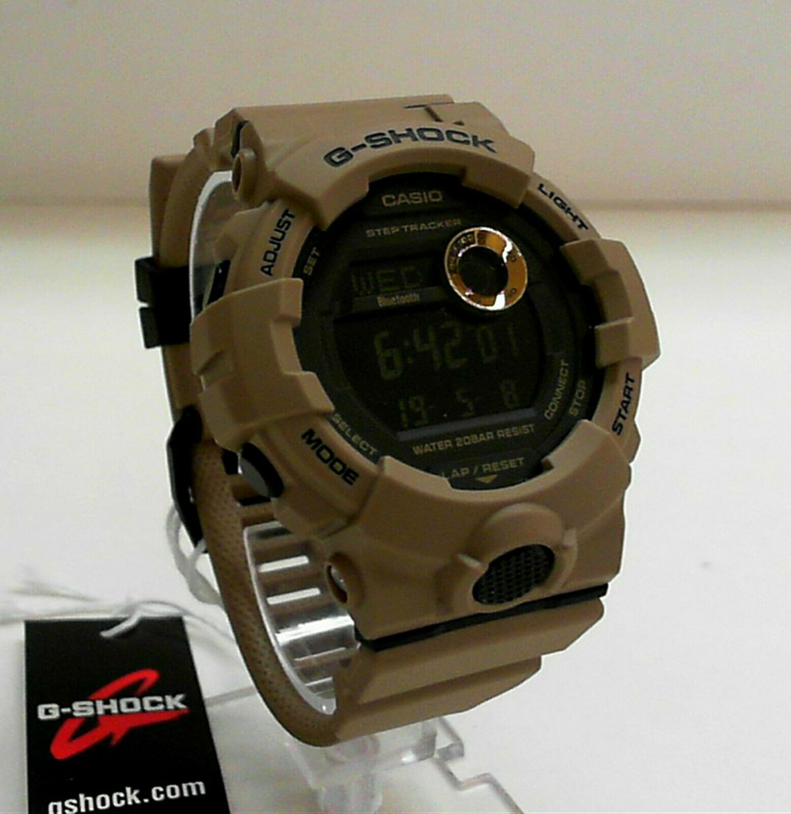 Marketplace Time | Khaki Tracker Step WatchCharts G-Squad GBD-800UC-5 Casio G-Shock Dual Watch