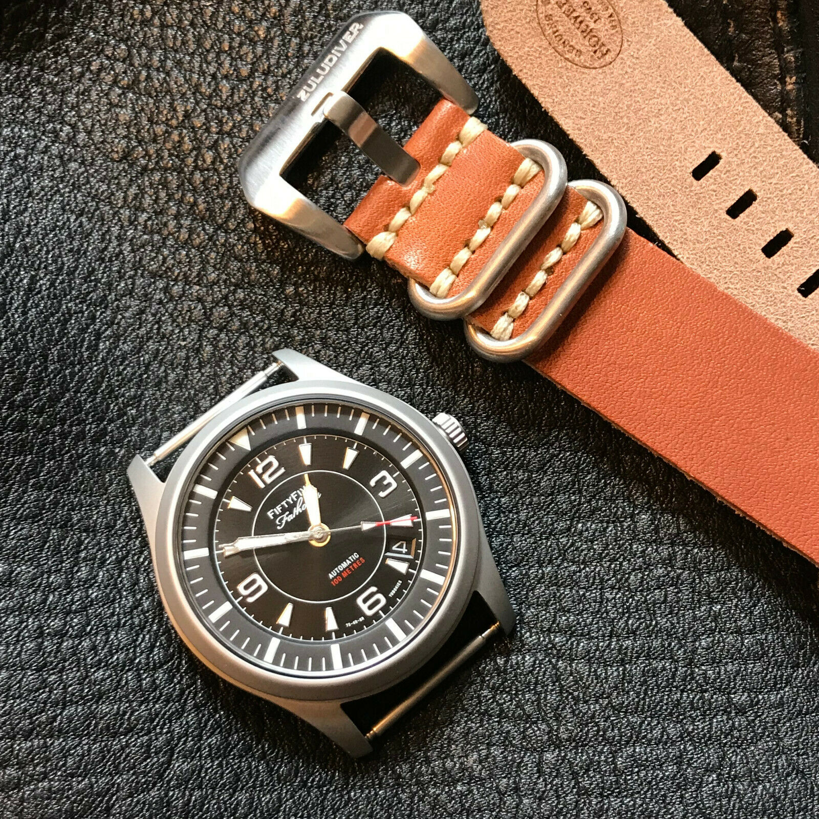 Custom Seiko 5 SNZG Automatic Field Military watch FFF NH35