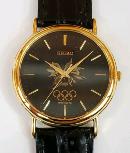Seiko 7N21 8A00 Nagano Japan 1993 Olympics Commemorative NAOC TM