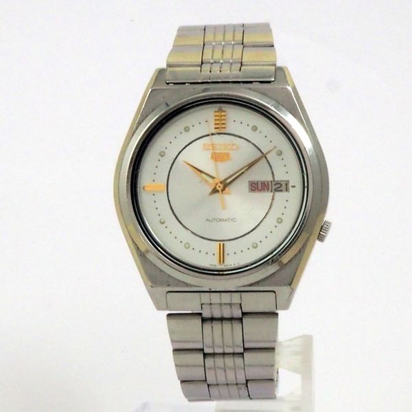 SEIKO 5 Automatic 7009-876A Day/Date Men's two-tone dial works ...