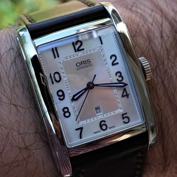 Oris Rectangular Date 30 Stainless Steel 561 7693 4061 Price as of ...