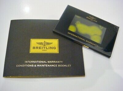 Breitling digital hotsell warranty card