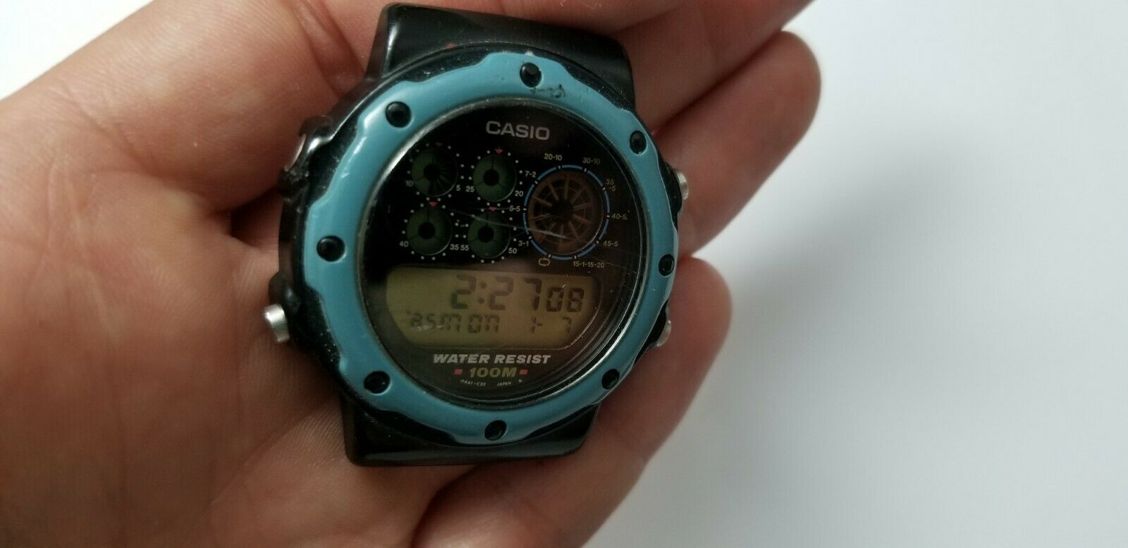 CASIO PGW-92 Pentagraph Module 978 RARE vintage watch Made In 