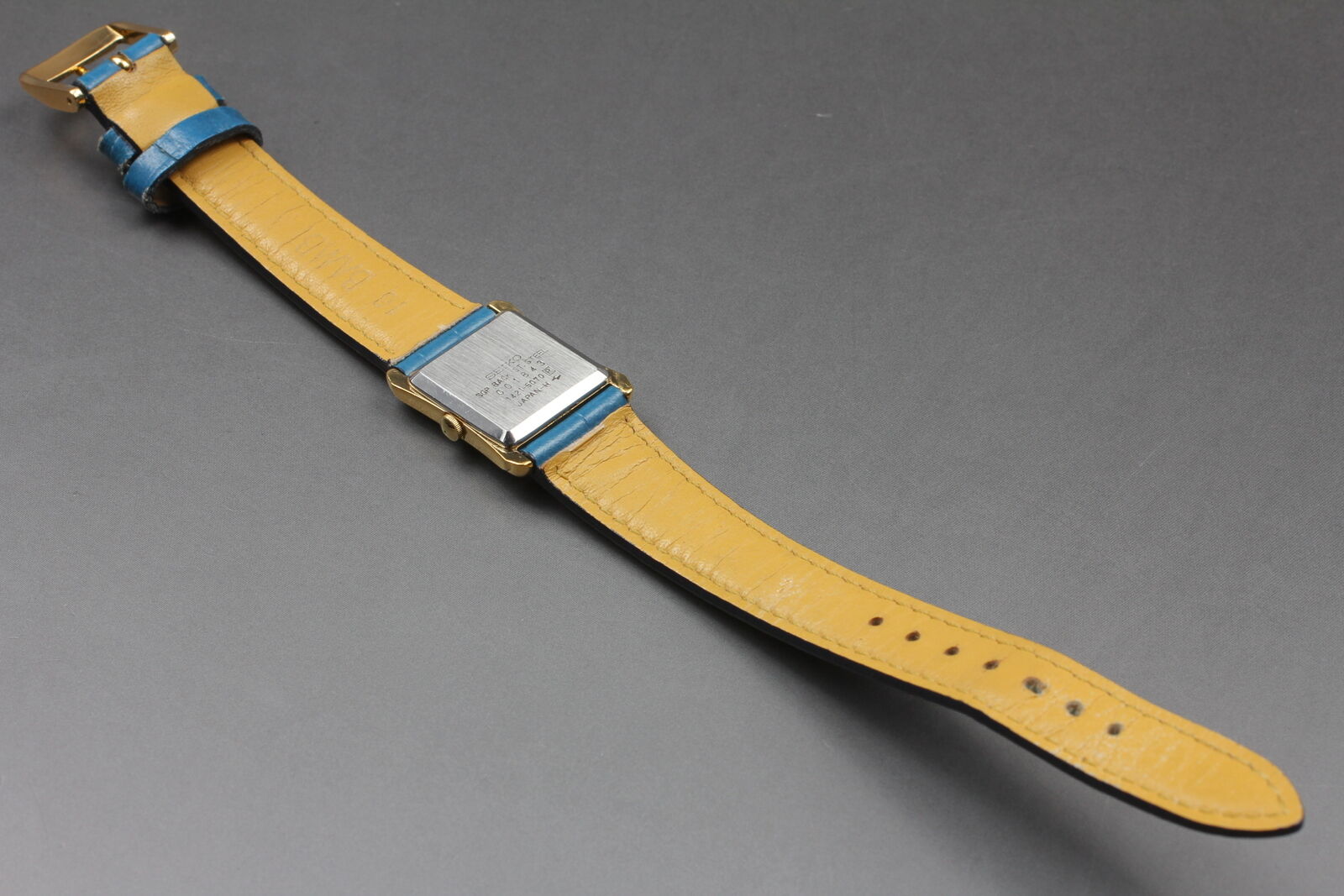 7-4445 SEIKO 1421-5070 アナログ腕時計 ブラウン レザー Vintage 1980 