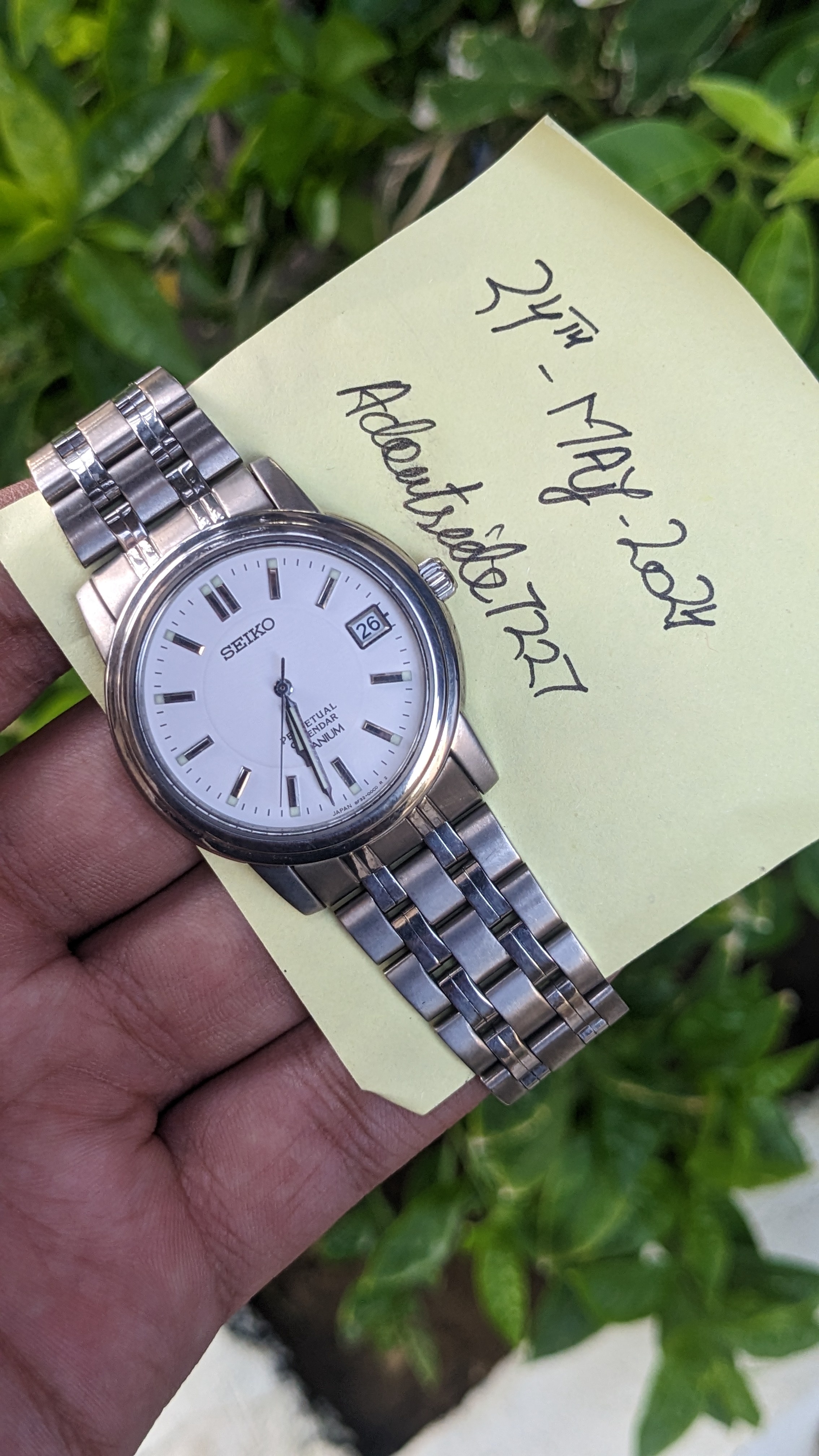 wts] Vintage Seiko Perpetual Calendar ???? Titanium Metal 1990's