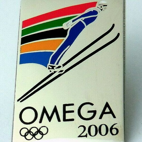 Omega Pin - Anstecker - 2006 Torino - Olympische Spiele 2006 Rarität 