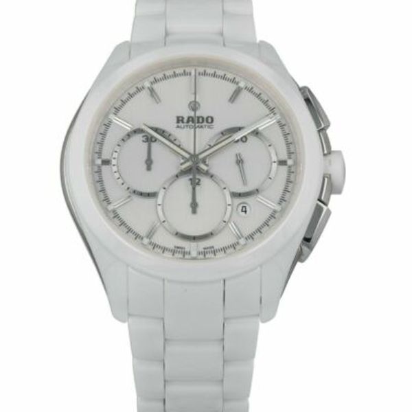 Rado Hyperchrome Automatic Chronograph White Ceramic 45mm Men's Watch ...