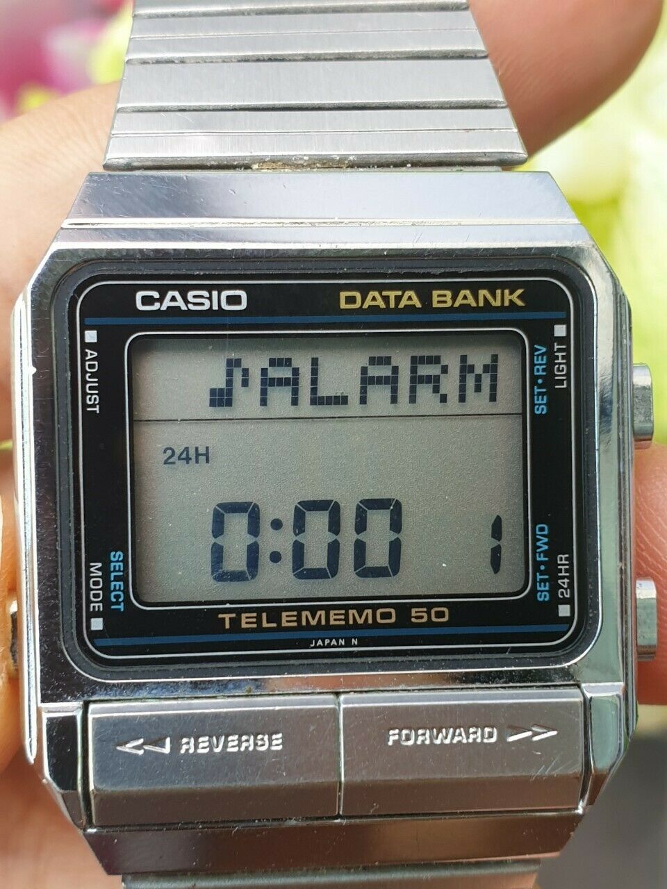 Vintage Casio DB-500 Data Bank Telememo 50 Module 262 Japan Digital Watch |  WatchCharts Marketplace