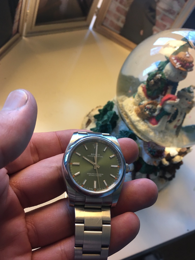 Rolex 114200 olive sale