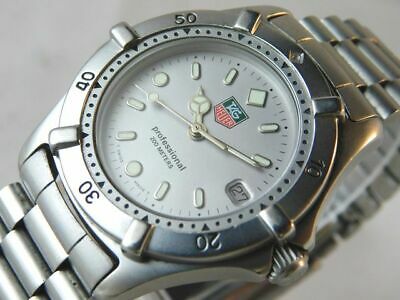 GOOD TAG HEUER 962.213R SILVER DATE VINTAGE WATCH SWISS QUARTZ