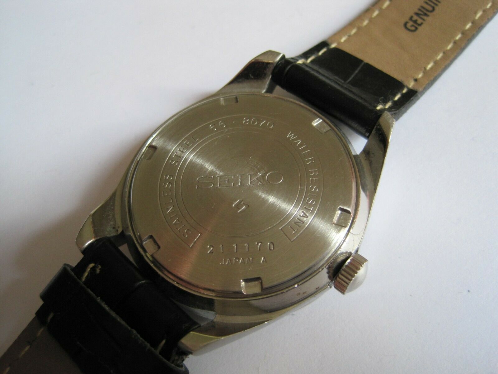 Rare 1962 Vintage Seiko 66-8070 Hand Winding Black Dial Gentleman's Watch |  WatchCharts