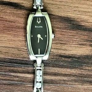 BULOVA Floating SWAROVSKI CRYSTALS Stainless Womens Bracelet  display picture 1