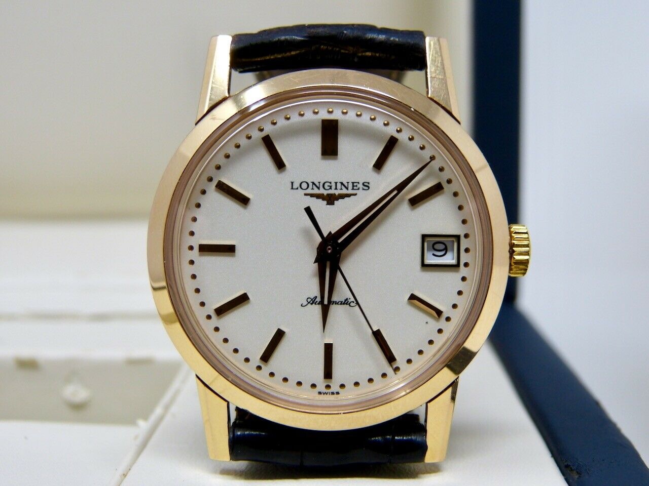 Limited Edition Longines L990 Heritage Rose Gold Watch 35mm 443