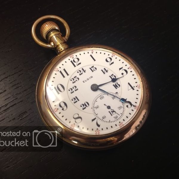 1903 Elgin Veritas 23 Jewel Pocket Watch 24 Hour Dial WatchCharts