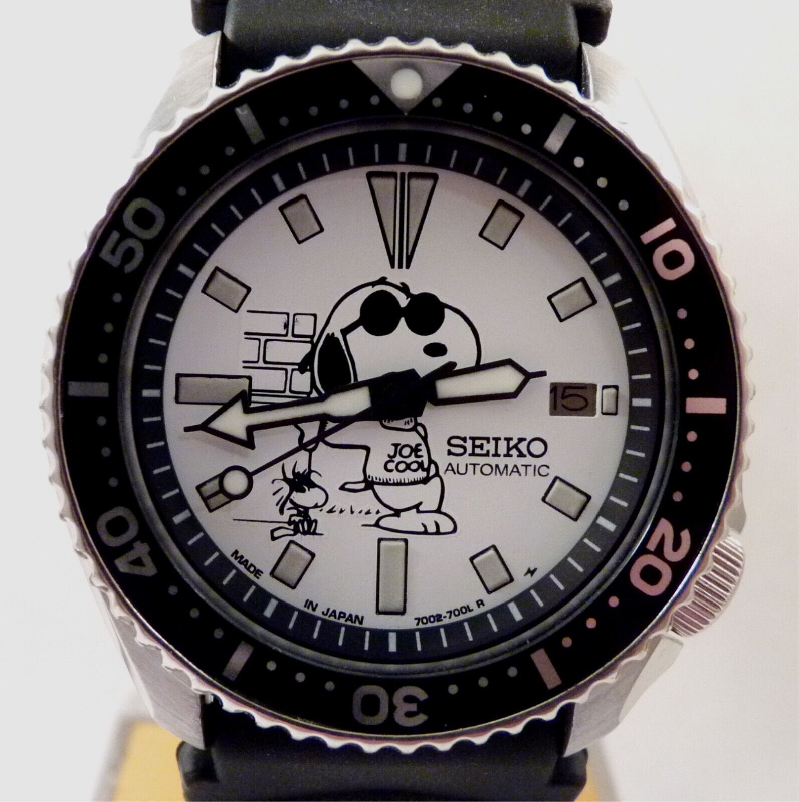 Seiko Peanuts Snoopy Joe Cool Woodstock Automatic Divers Date