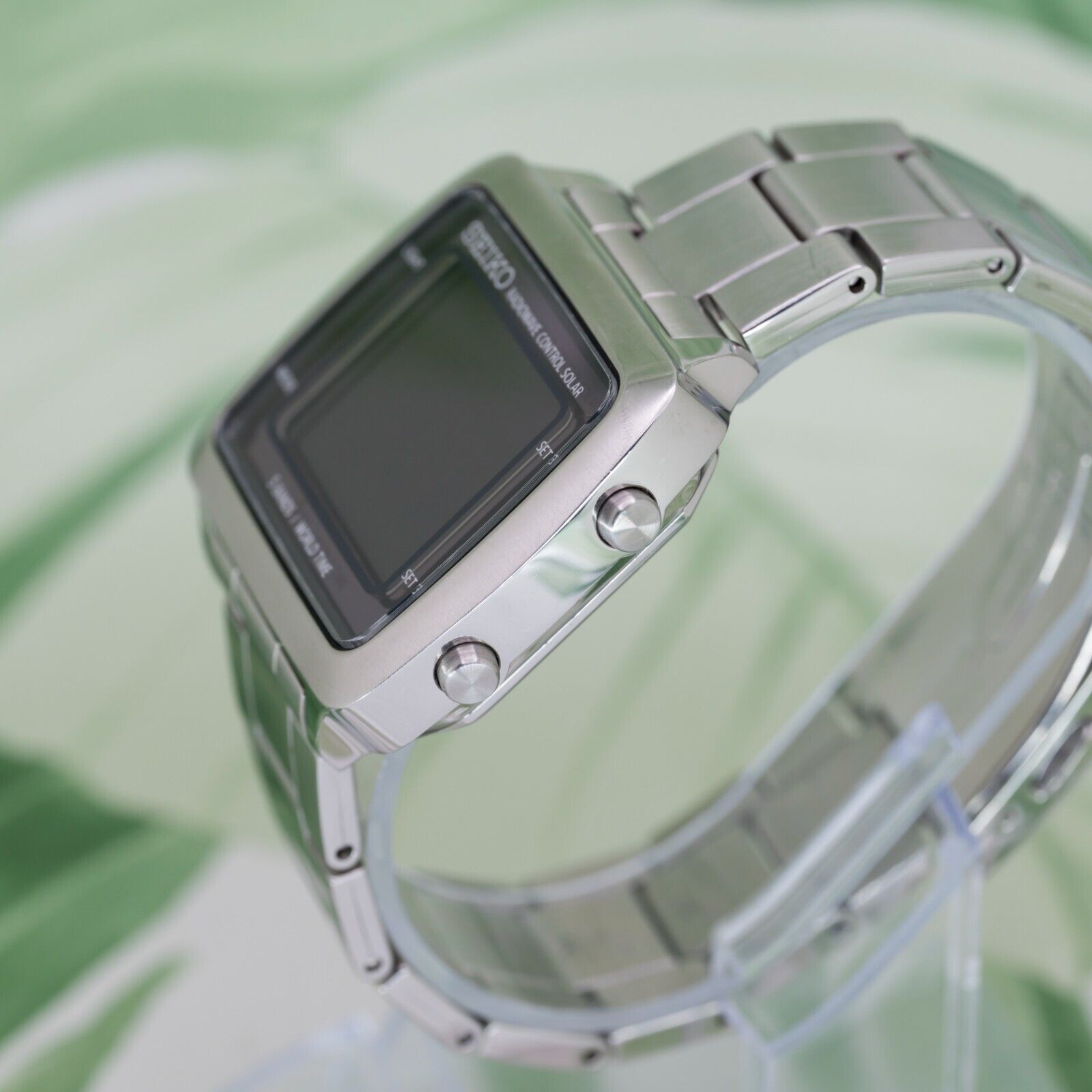 SEIKO S760-0AB0 SPIRIT SOLAR WR 10 BAR RADIO CONTROL WATCH
